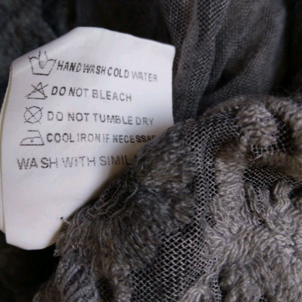 Simply Couture Top Tunic Gray Long Sleeve Lagenlook Shabby Cottage Womens 2XL - Picture 12 of 16